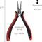 The Beadsmith Platinum Series German Chain Nose Pliers, with Polished Steel Head, red and Black Ergonomic Comfort Grip Handle with Double-Leaf Spring, Tool for Jewelry Making